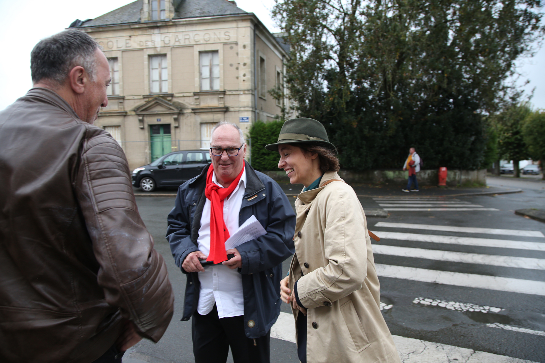 <p>De G à D : Jean-Claude Taillandier, Serge Adry et Sophie Binet.</p>© Photo <acronym title="Patrice Morel">P.M.</acronym> - 20241020-0396.