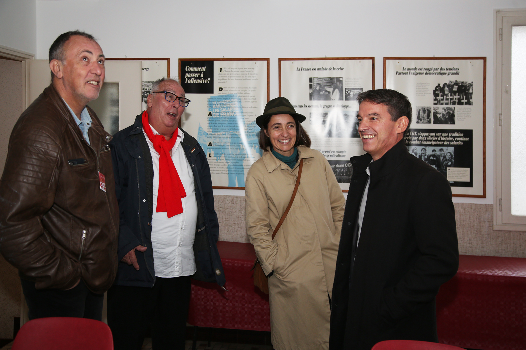 <p>Fabrice David vient rejoindre l'équipe pour la visite commentée.</p>© Photo <acronym title="Patrice Morel">P.M.</acronym> - 20241020-0485.
