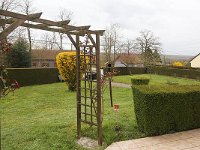 Vue de la terrasse sur la forêt de la Traconne